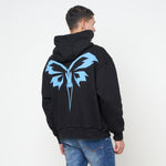 Beetterfly Icon Hoodie - Black/Baby Blue
