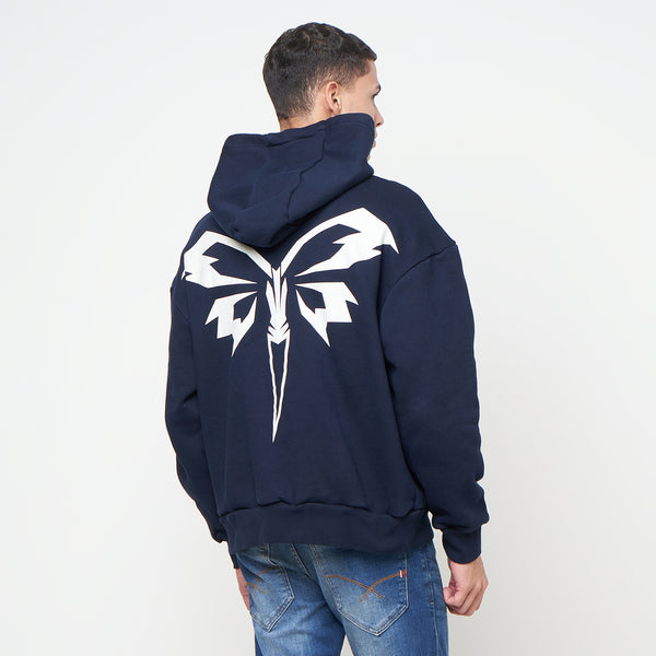 Beetterfly Icon Hoodie - Navy/Ivory