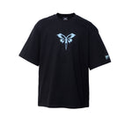 Beetterfly Icon Oversized T Shirt - Black/Baby Blue