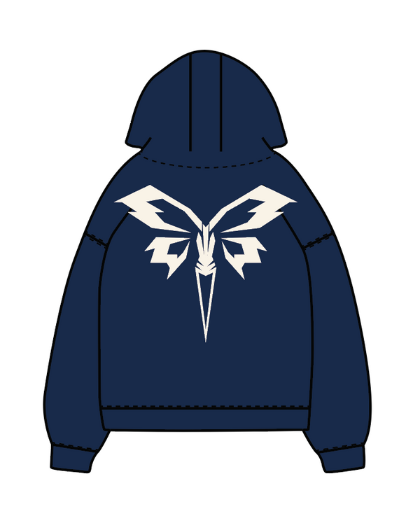 Beetterfly Icon Hoodie - Navy/Ivory
